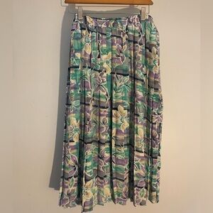 Alfred Dunner tea length pleated skirt 18 NWT